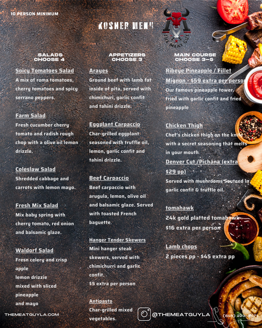 Kosher Menu